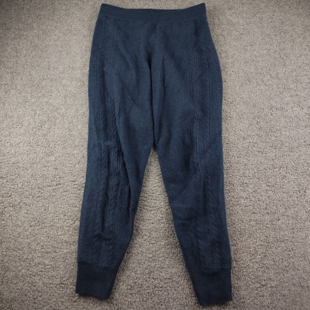 Naadam Joggers Womens XS Cashmere Navy Blue Quiet Luxury EUC